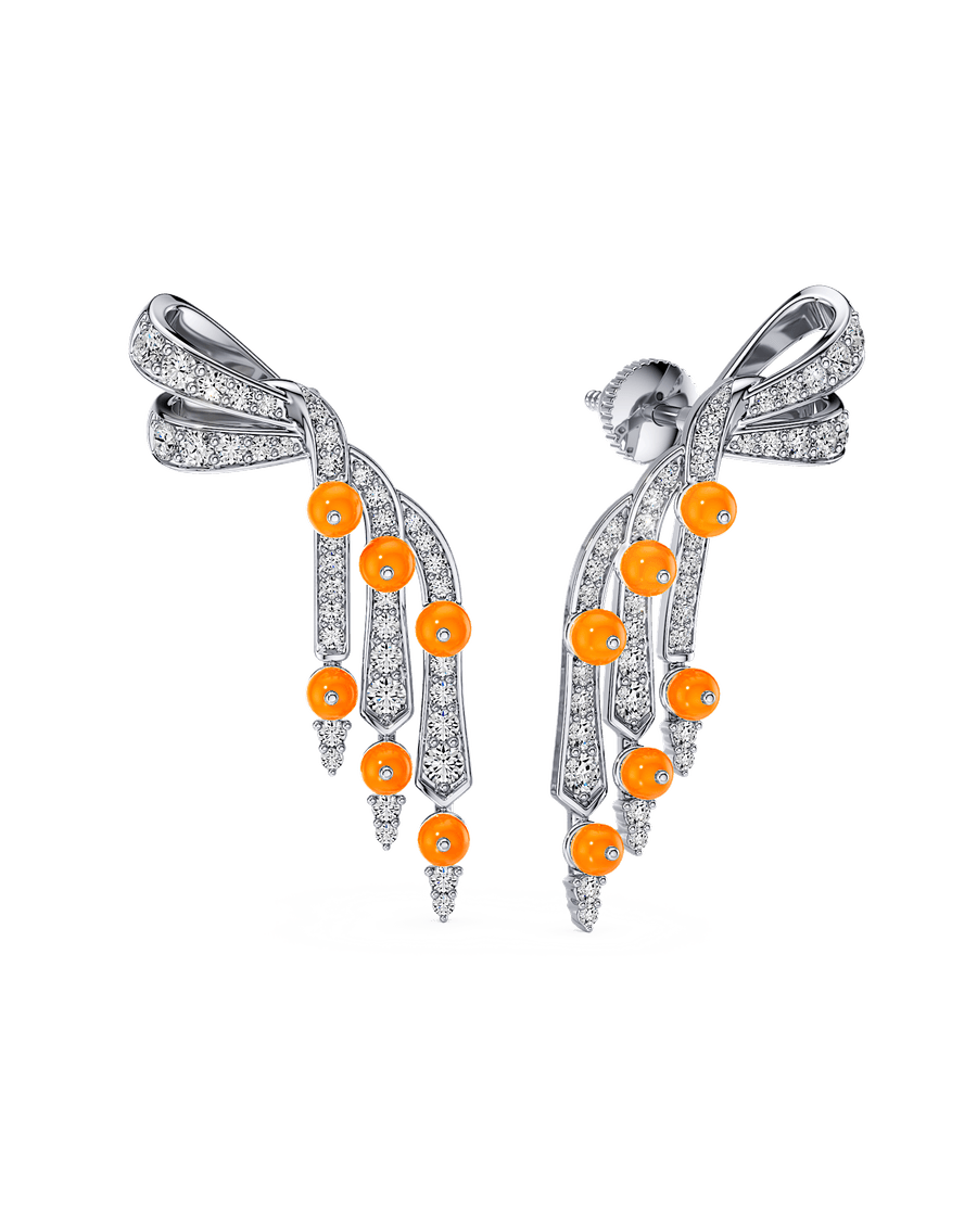 Carnelian Cascade Earrings