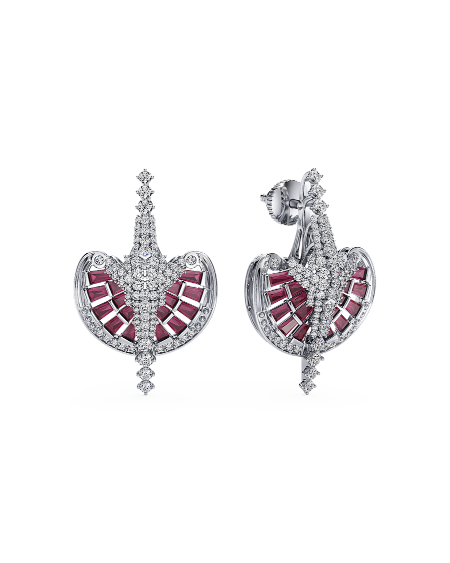 Fanfare in Fuchsia Earrings