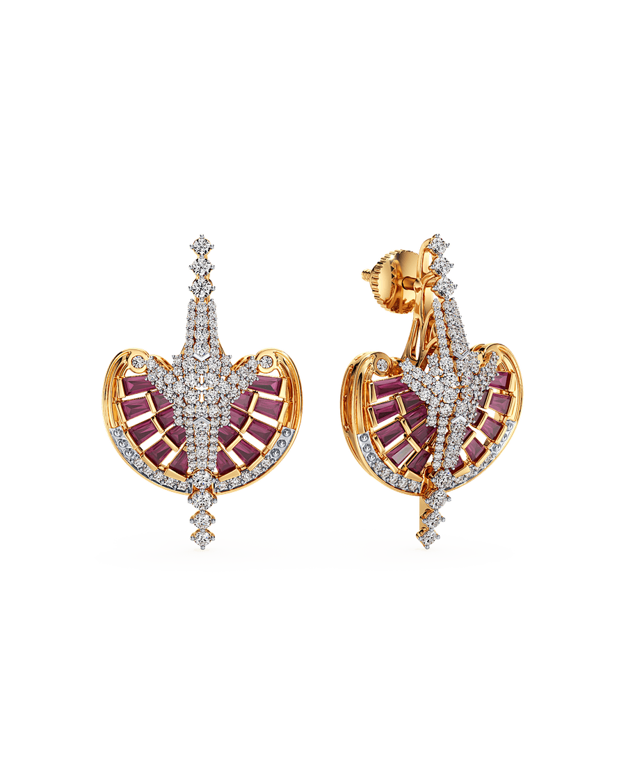 Fanfare in Fuchsia Earrings