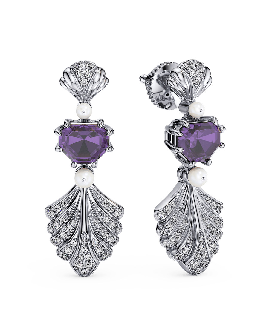 Amethyst Cascade Earrings