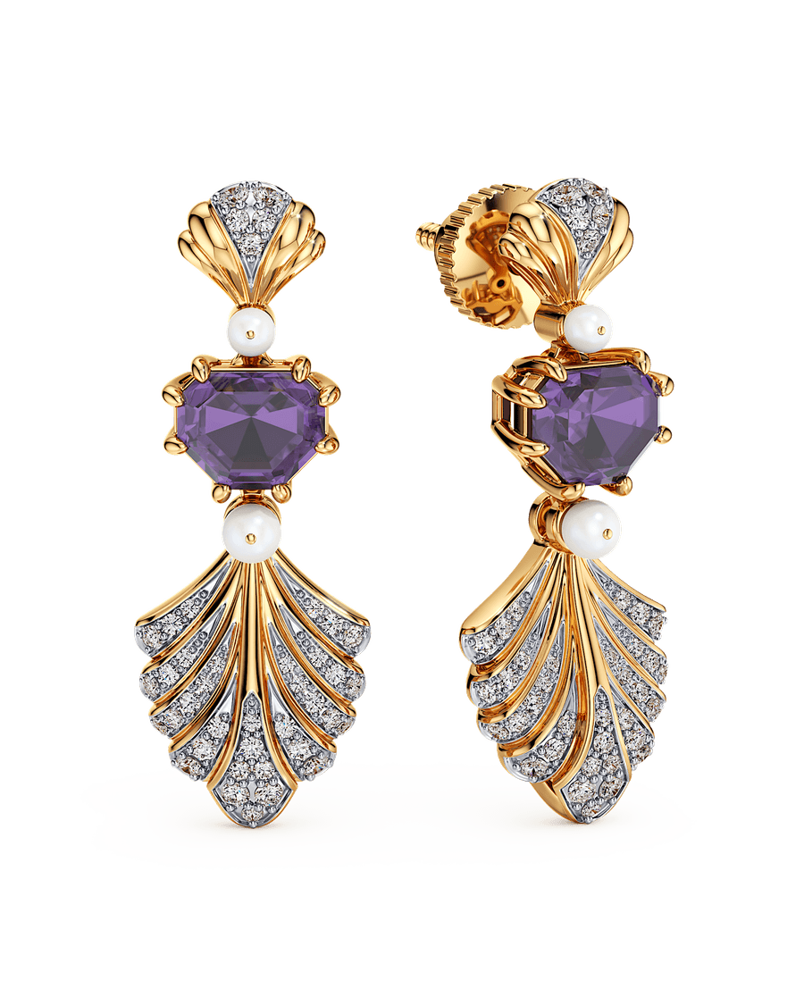 Amethyst Cascade Earrings