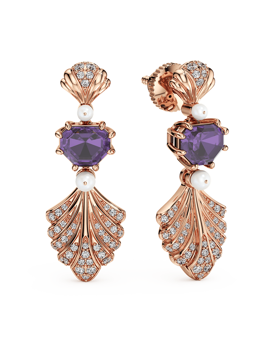 Amethyst Cascade Earrings