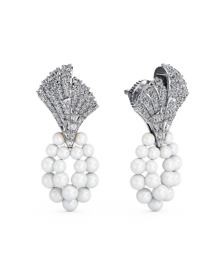 Cascading Pearl Earrings