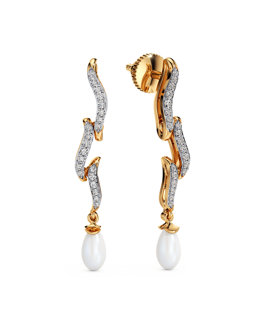 Serpentine Pearl Earrings