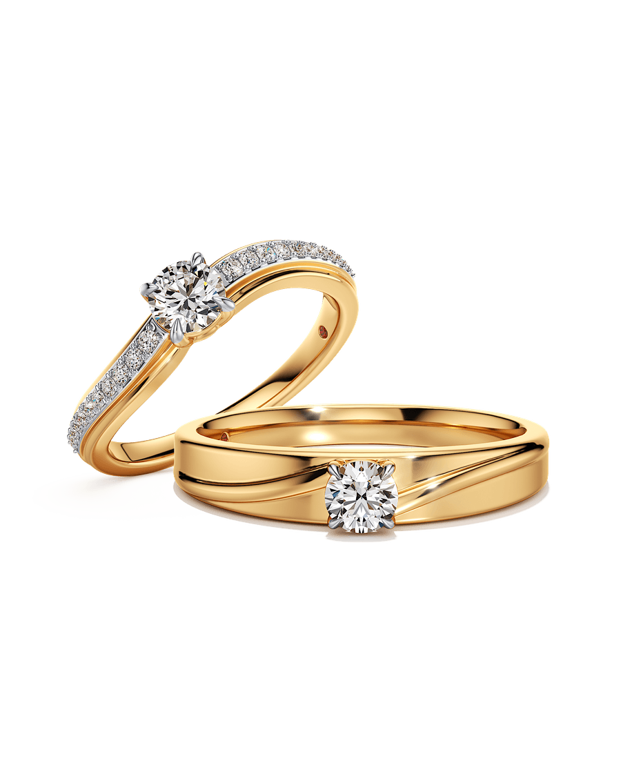 Love All Around Couple Rings