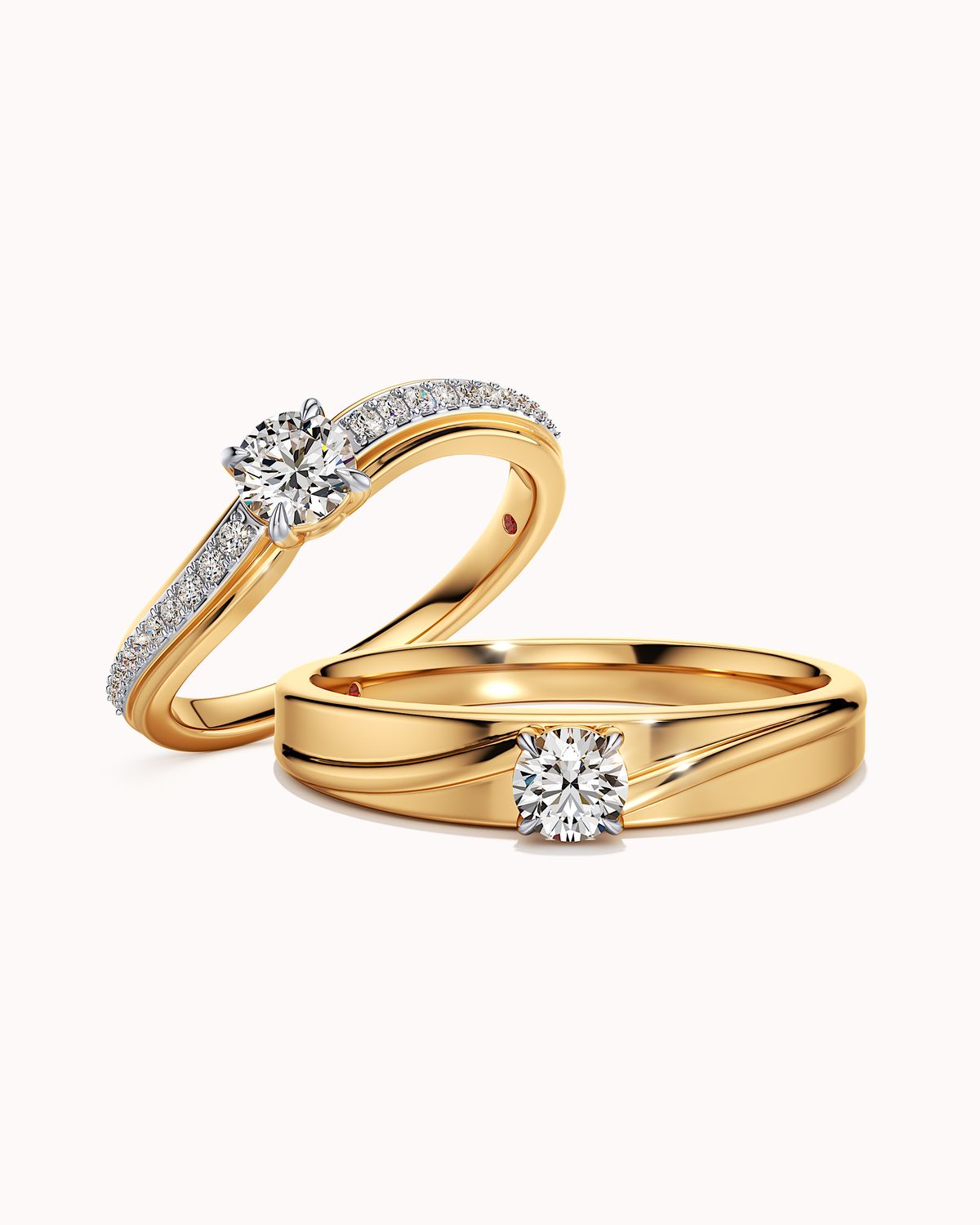 Love All Around Couple Rings
