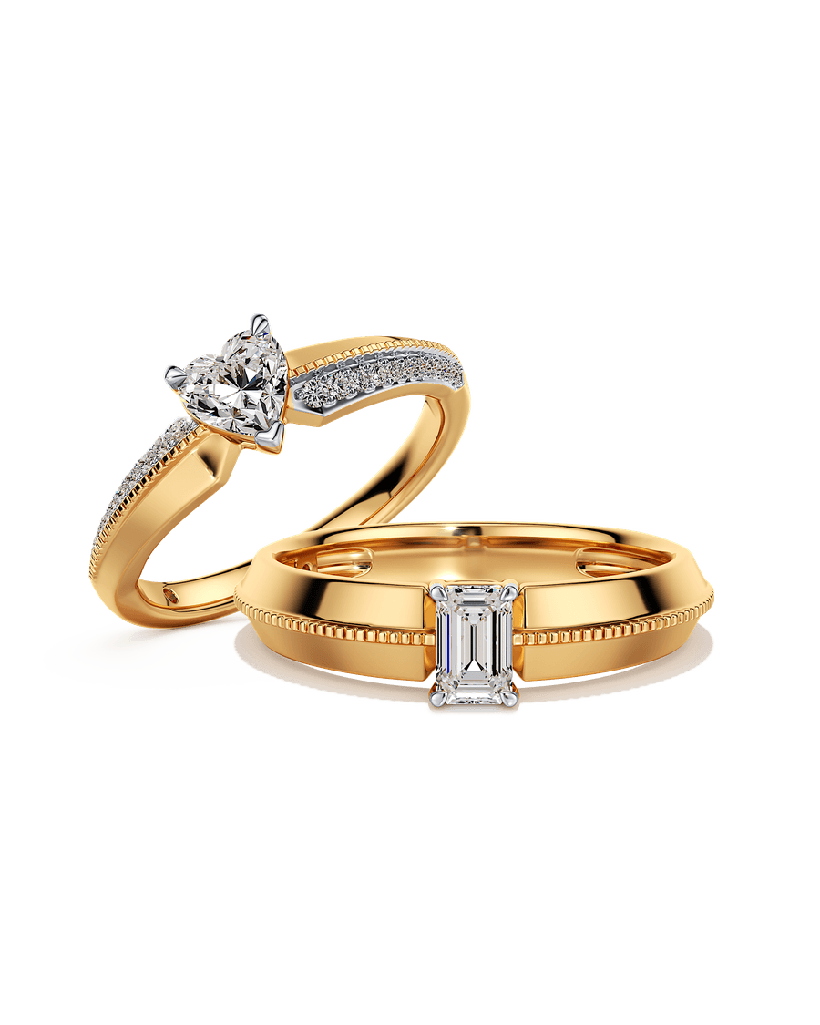 A Rare Kind of Love Couple Rings