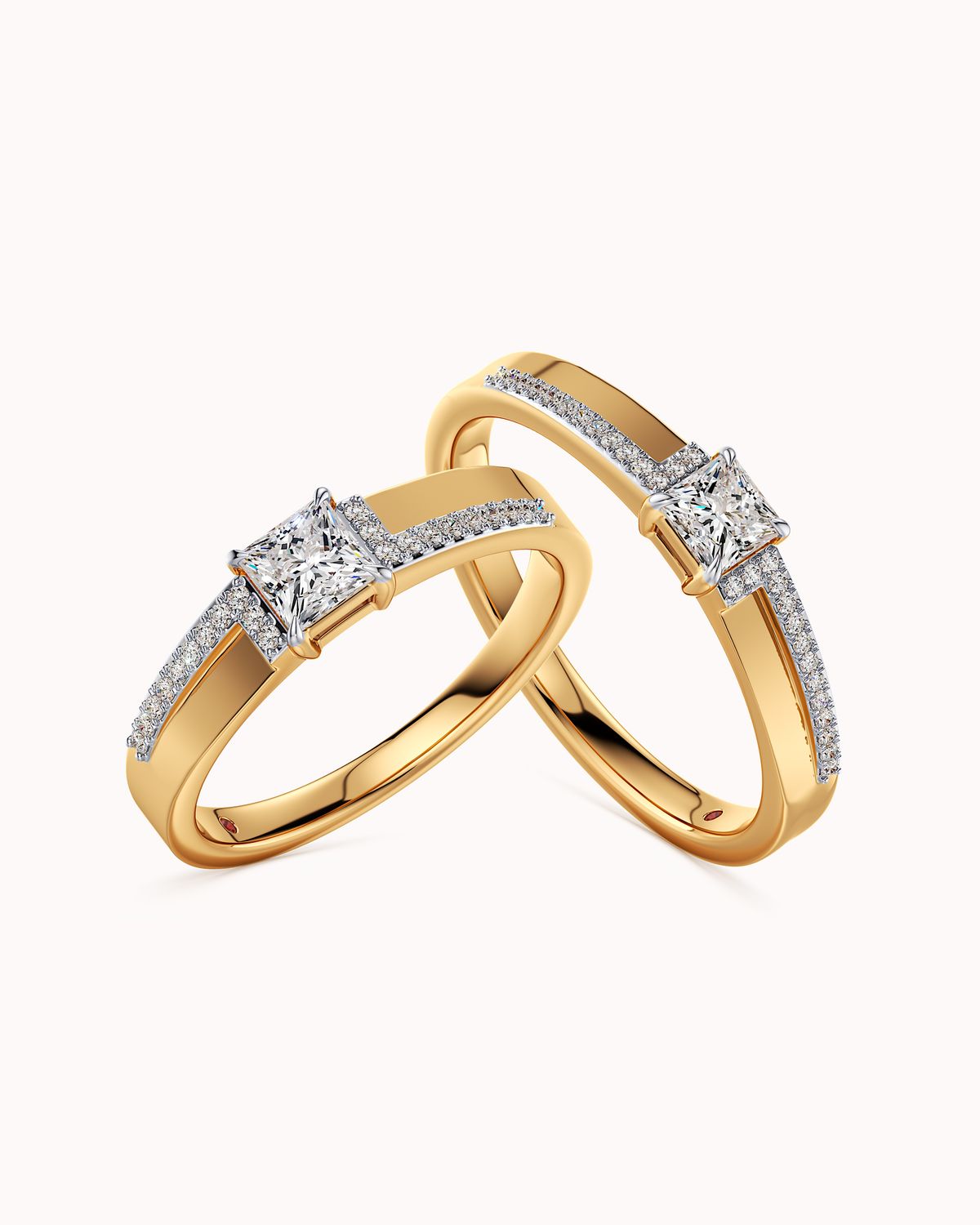 Eternally Entwined Couple Rings