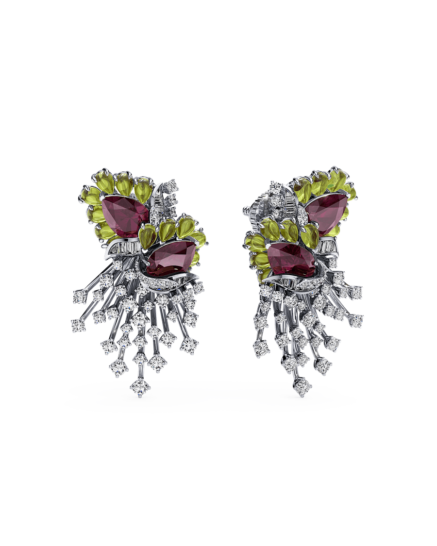 Peridot Bloom Earrings