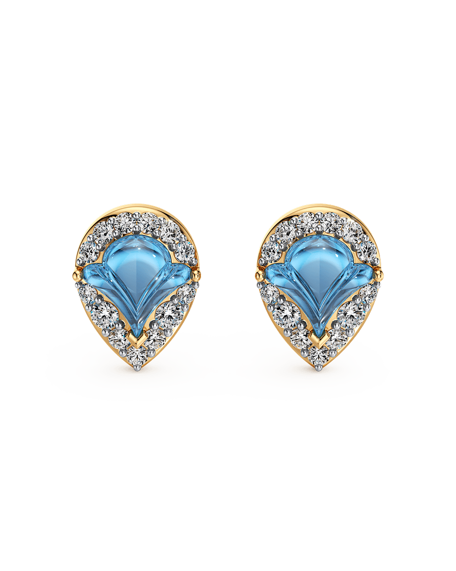 Azure Calm Studs