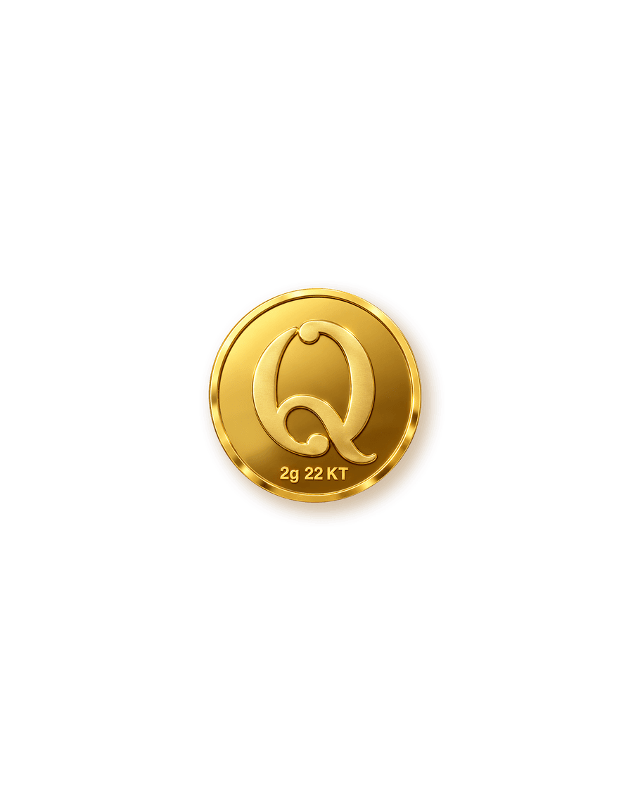 2g Gold Coin QWEEN 22KT