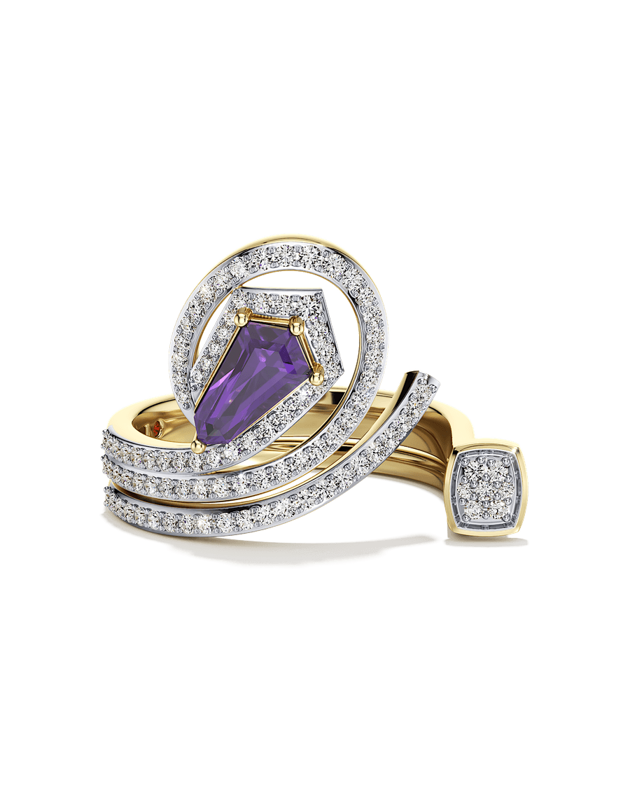Rosy Coil Ring