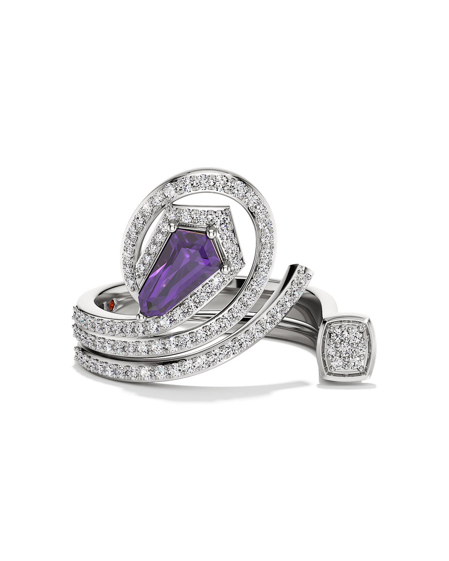 Rosy Coil Ring