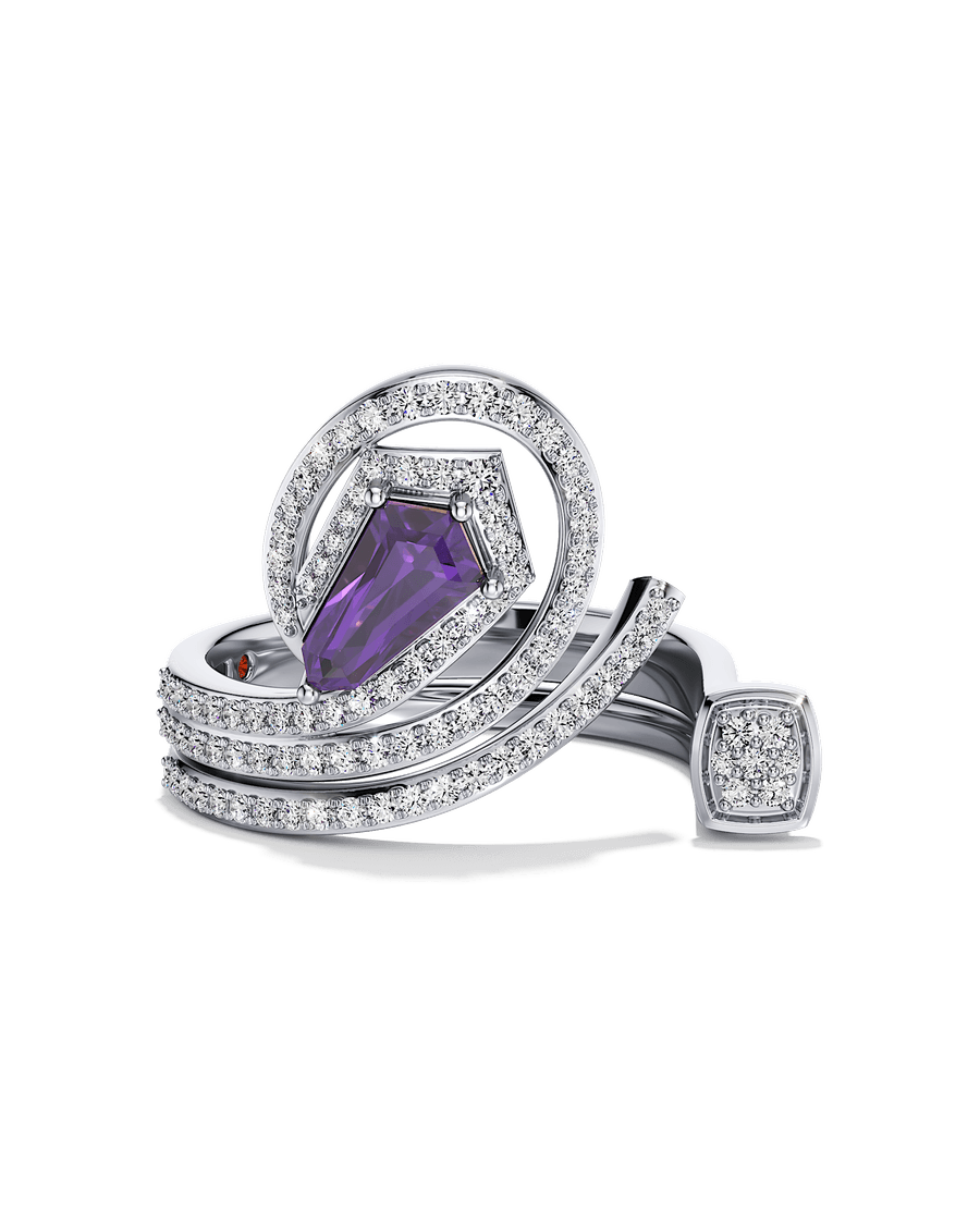Rosy Coil Ring