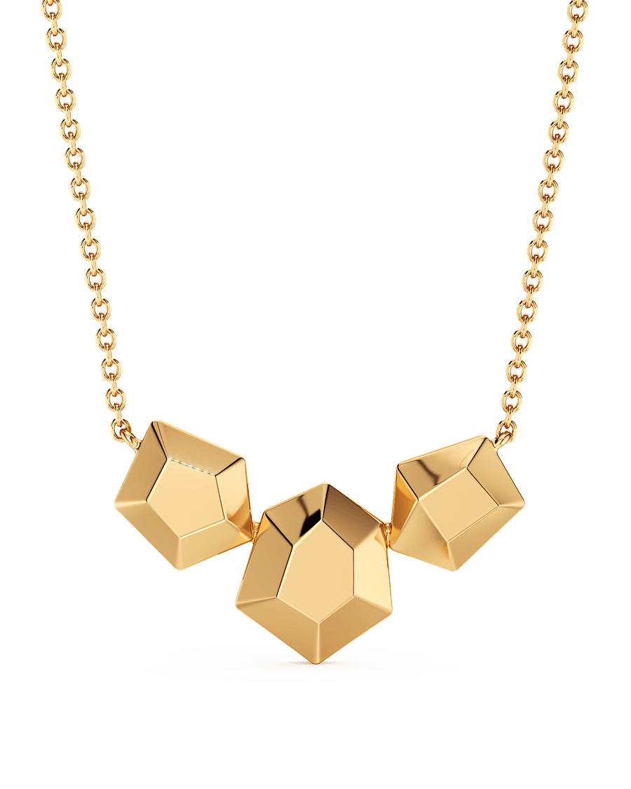 Faceted Trio Necklace