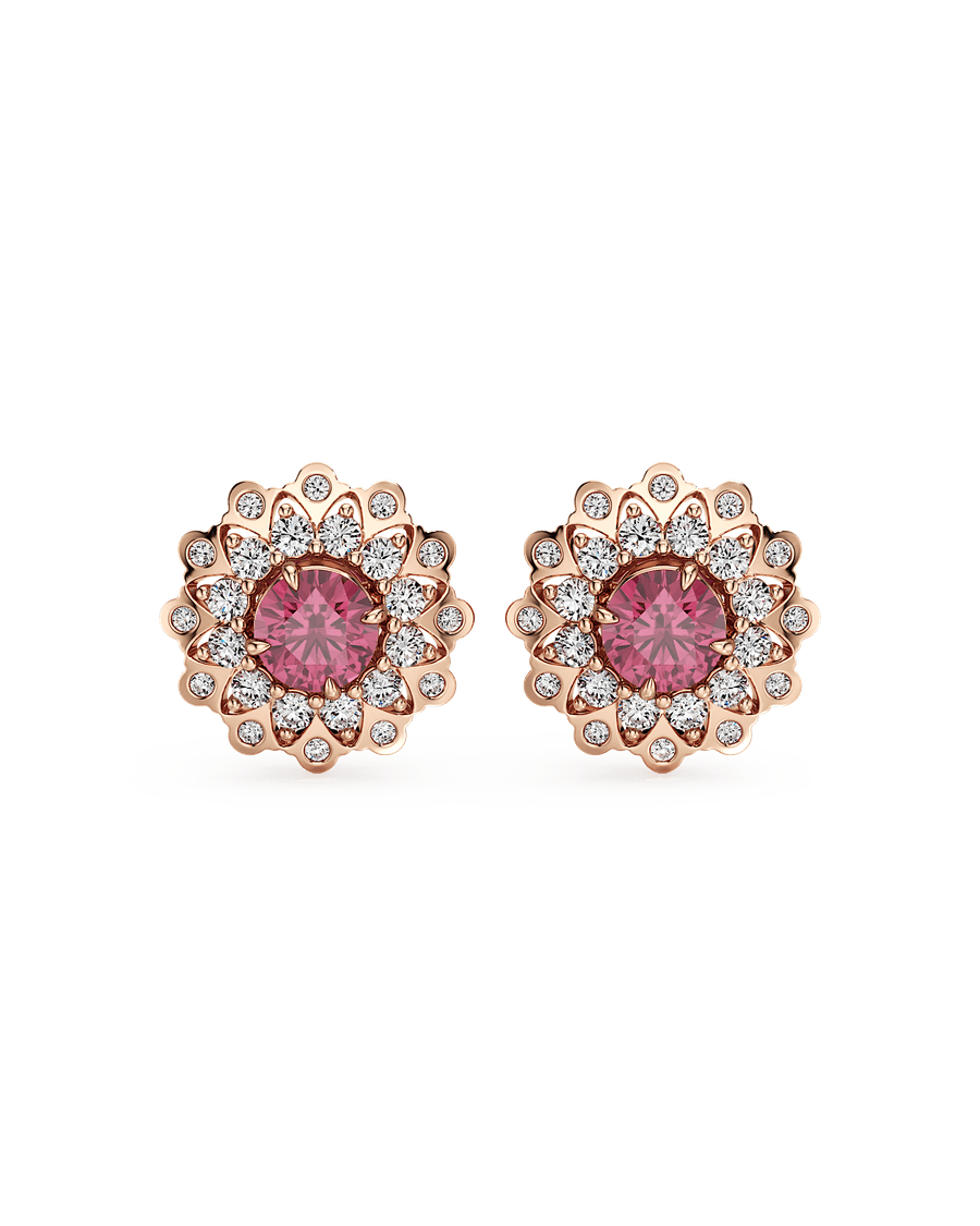 Rosy Radiance Studs