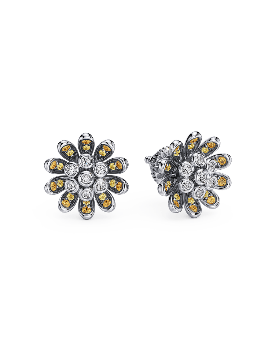 Sunburst Petal Stud Earrings