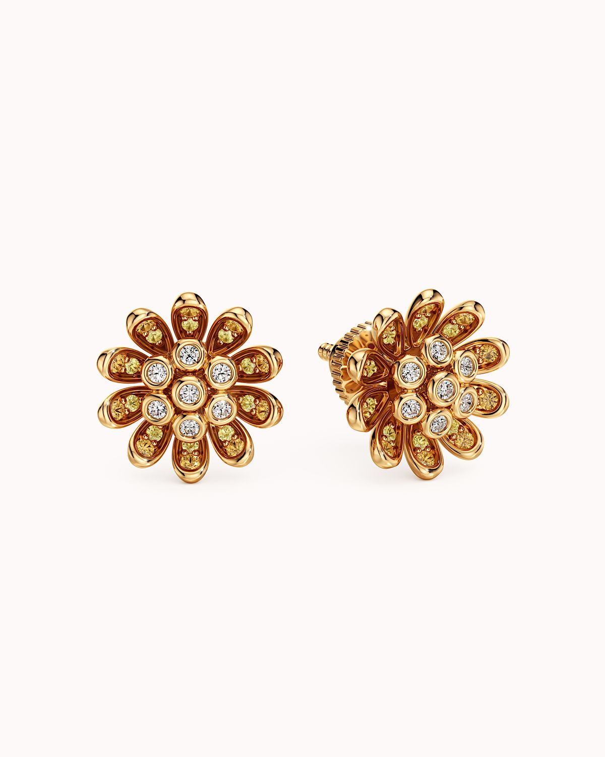 Sunburst Petal Stud Earrings