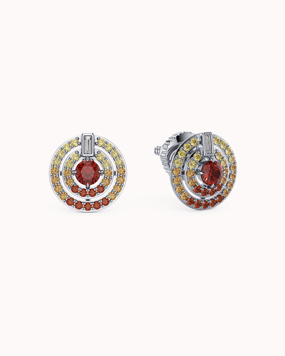 Sunburst Halo Earrings