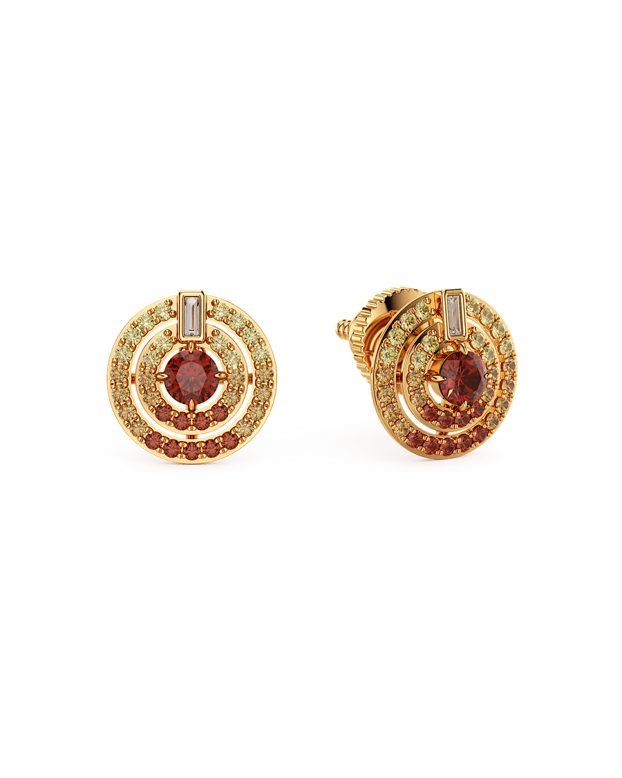 Sunburst Halo Earrings
