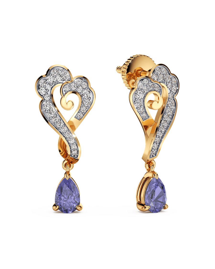 A Drop of Midnight Earrings
