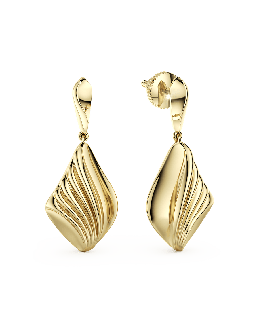Sculpted Wave Earrings