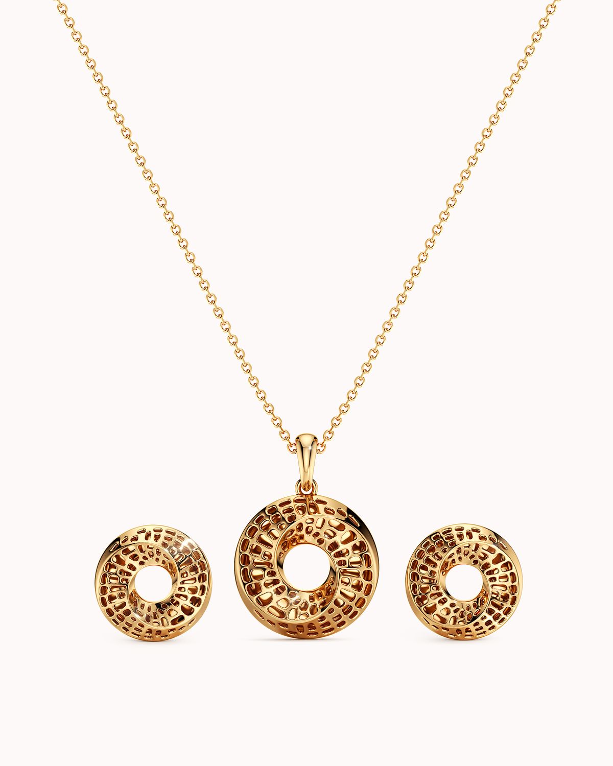 Closed Orbit Necklace Set