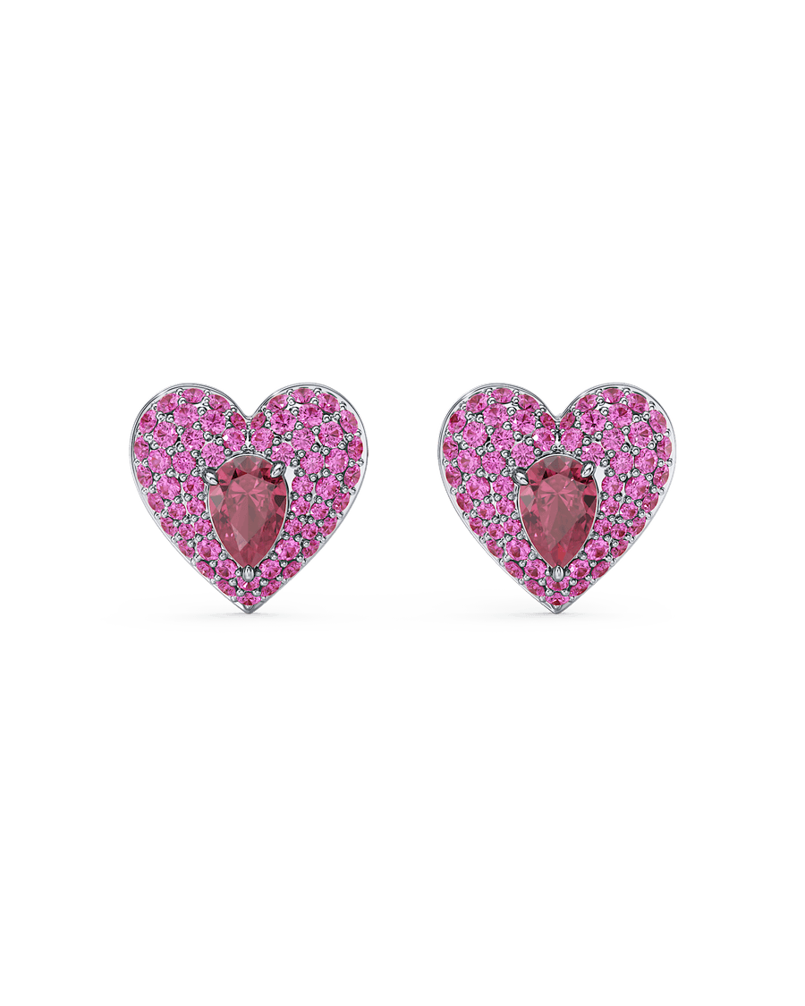 Blushing Heart Earrings