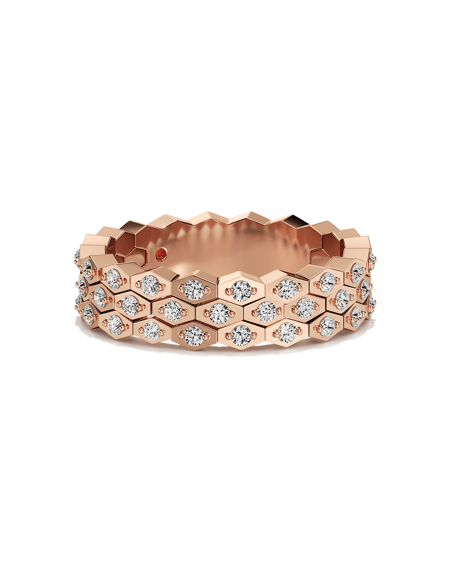 Hexed Sparkle Ring