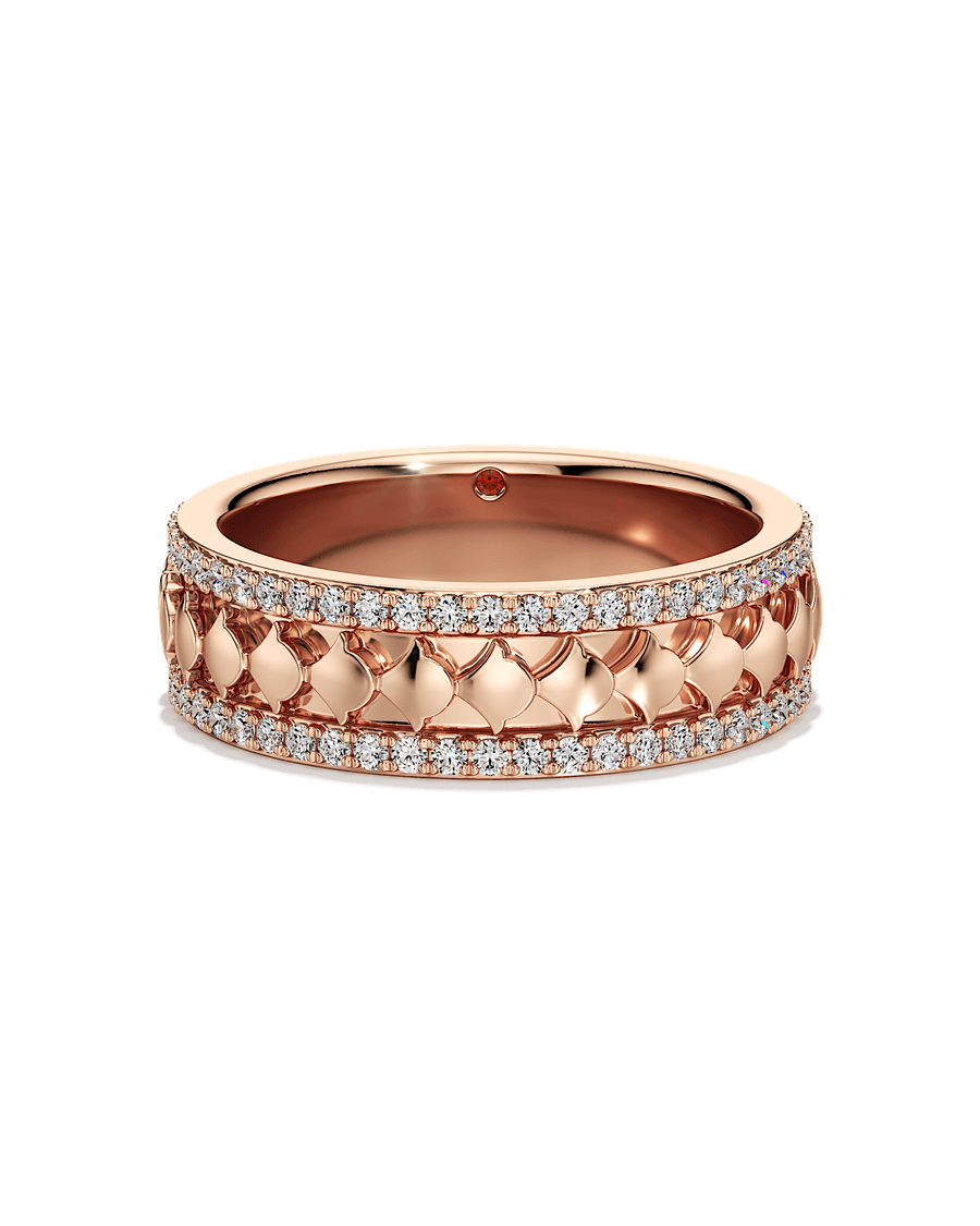 Diamond Wave Band Ring