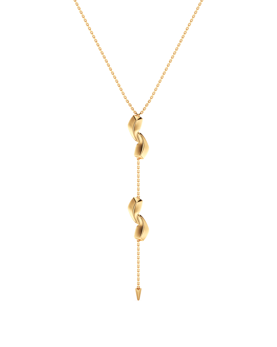 Golden Words Necklace