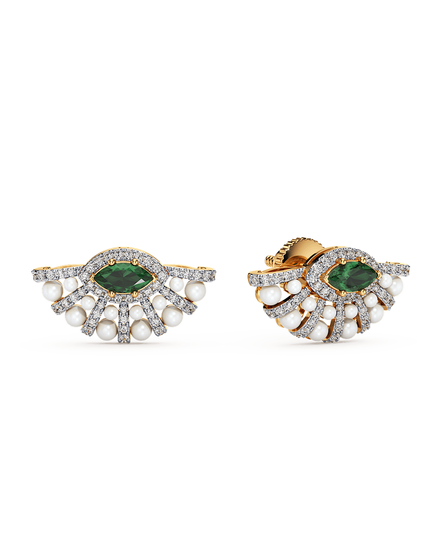 Peacock Fan Earrings