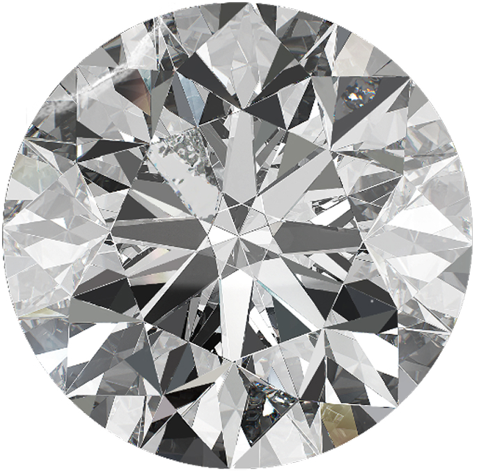 Diamond photographed at clarity grade SI1