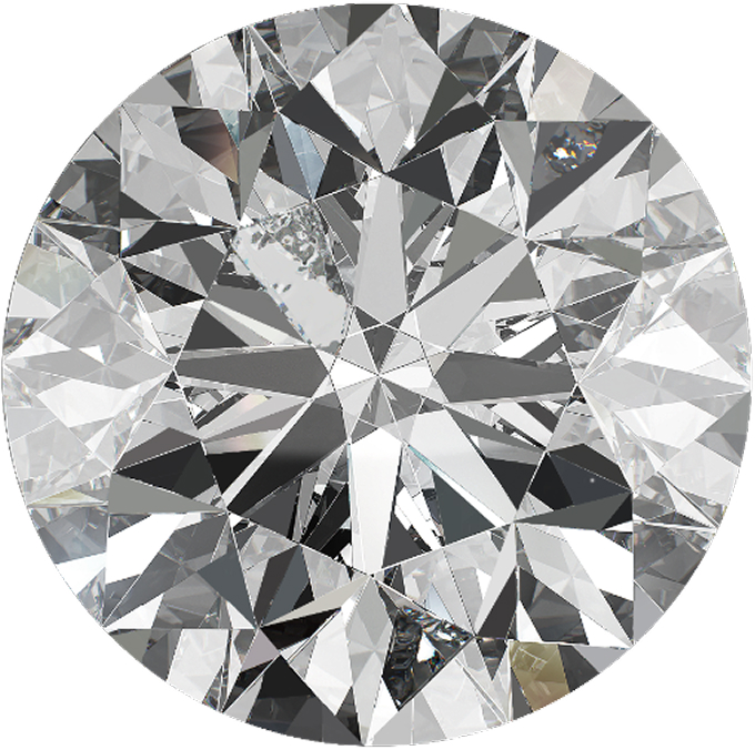 Diamond photographed at clarity grade VS2