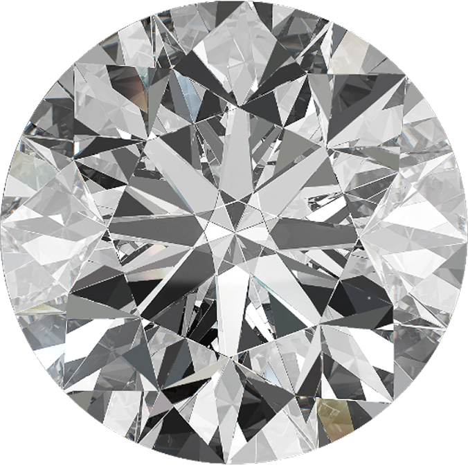 Diamond photographed at clarity grade VVS1
