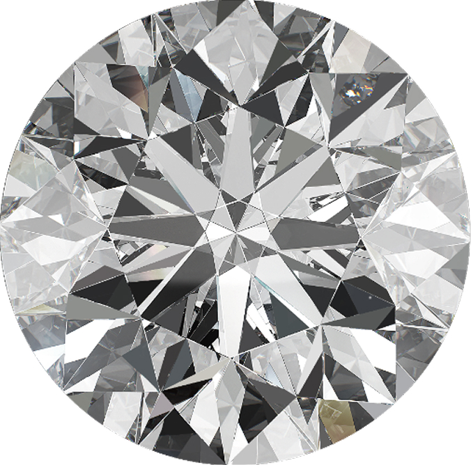 Diamond photographed at clarity grade VVS2