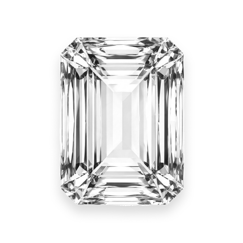 Emerald cut diamond