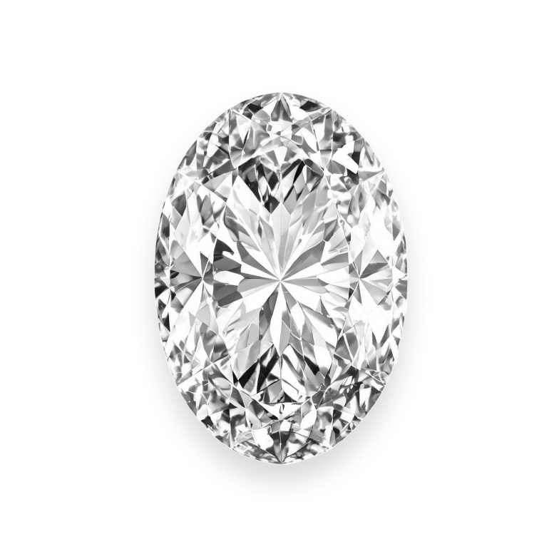 Oval cut diamond