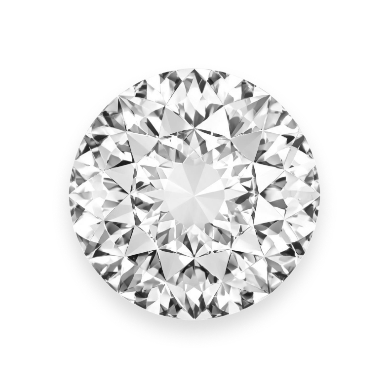Round cut diamond