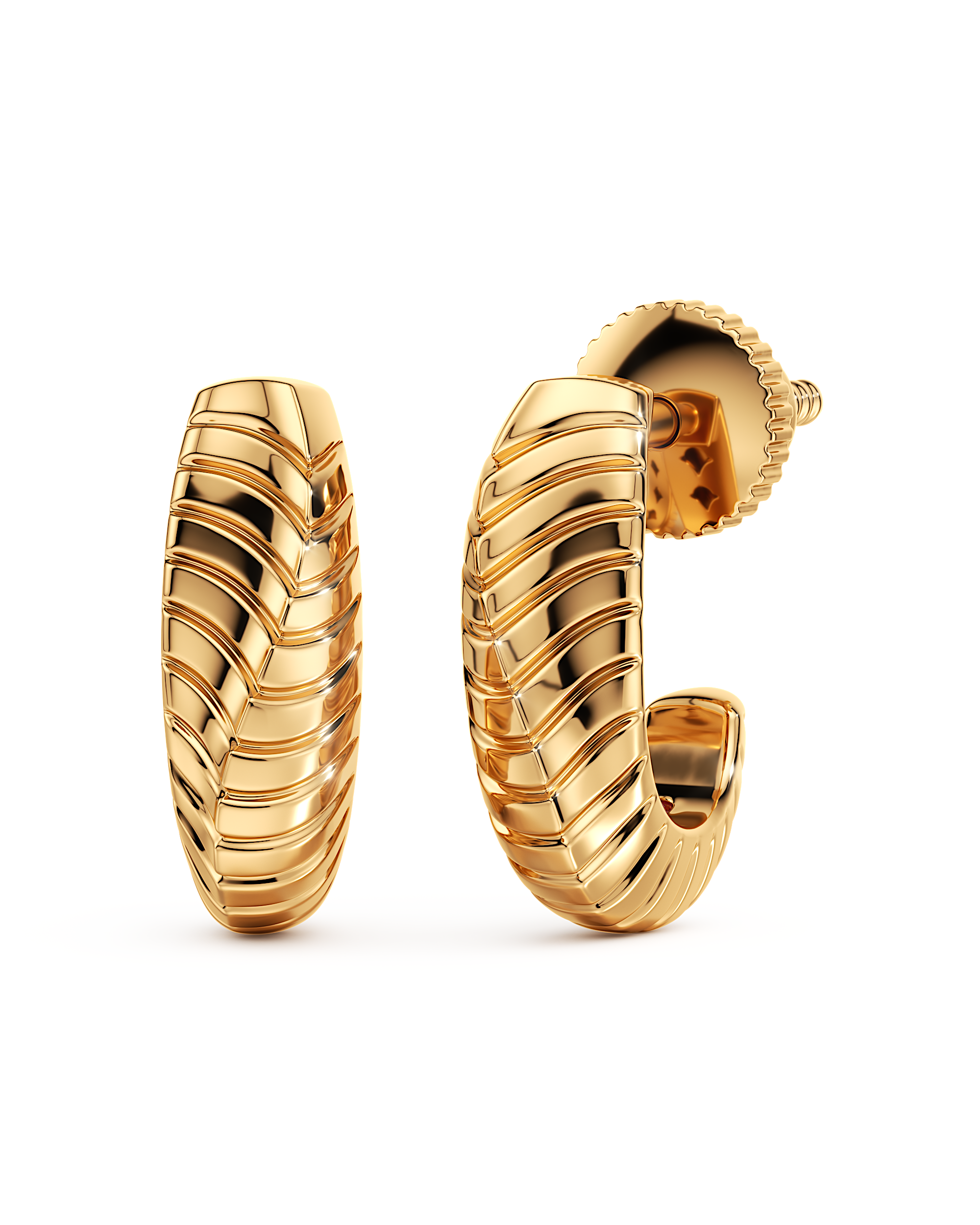 Twisted Wind Hoop Earrings
