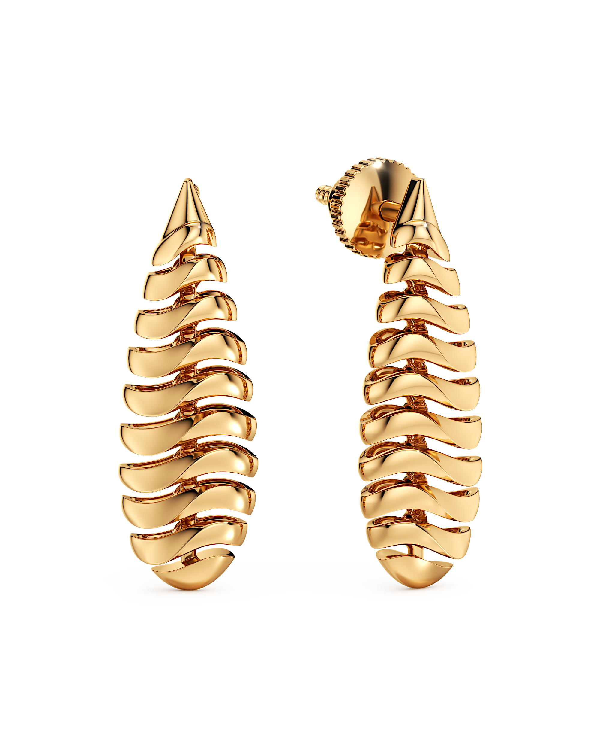 Windswept Feather Earrings