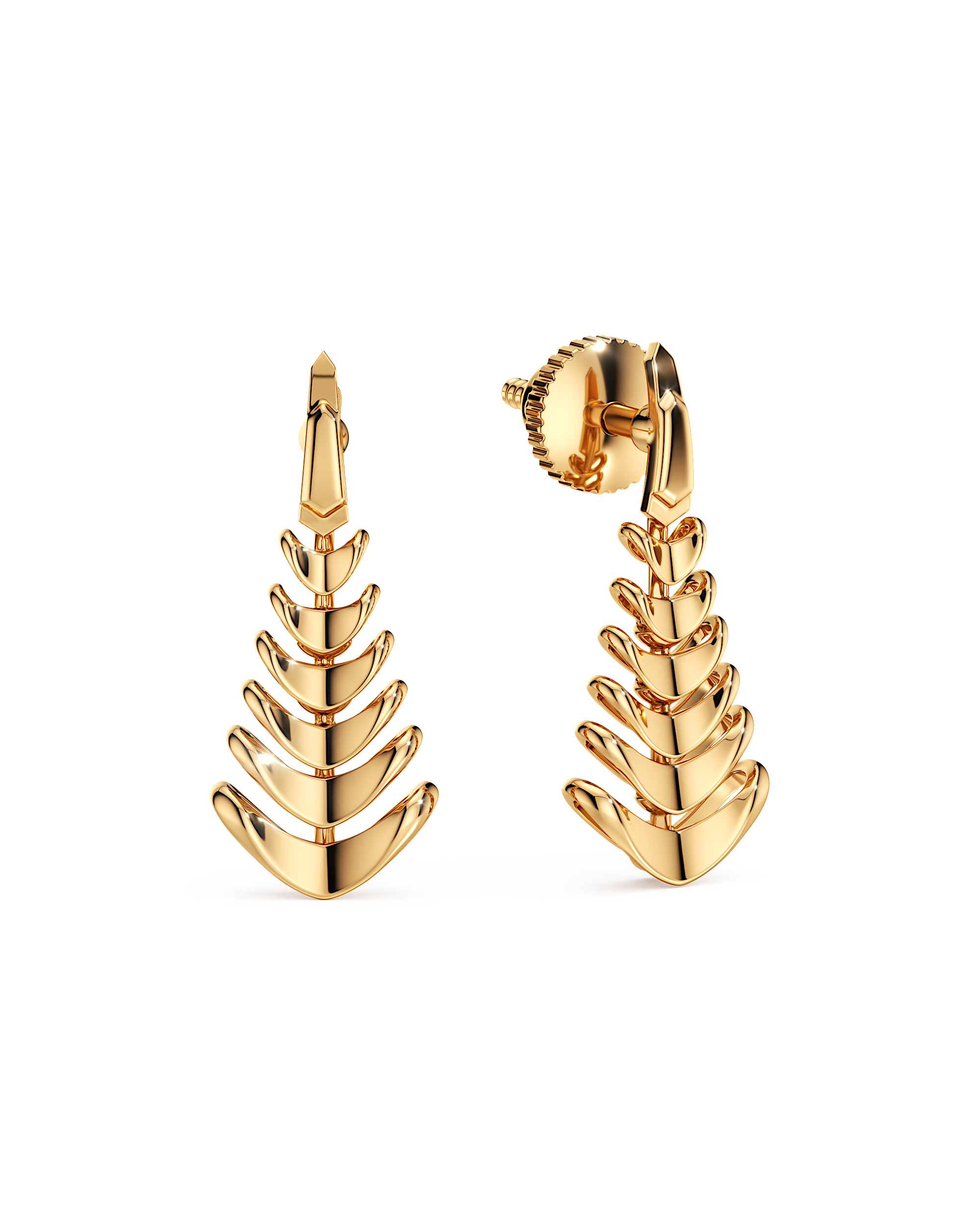 Feather Cascade Earrings