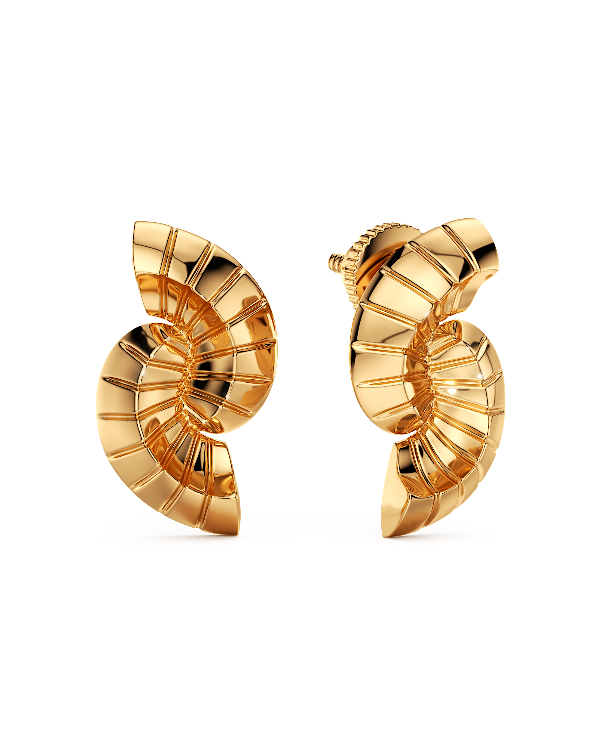 Wind Swept Spiral Earrings