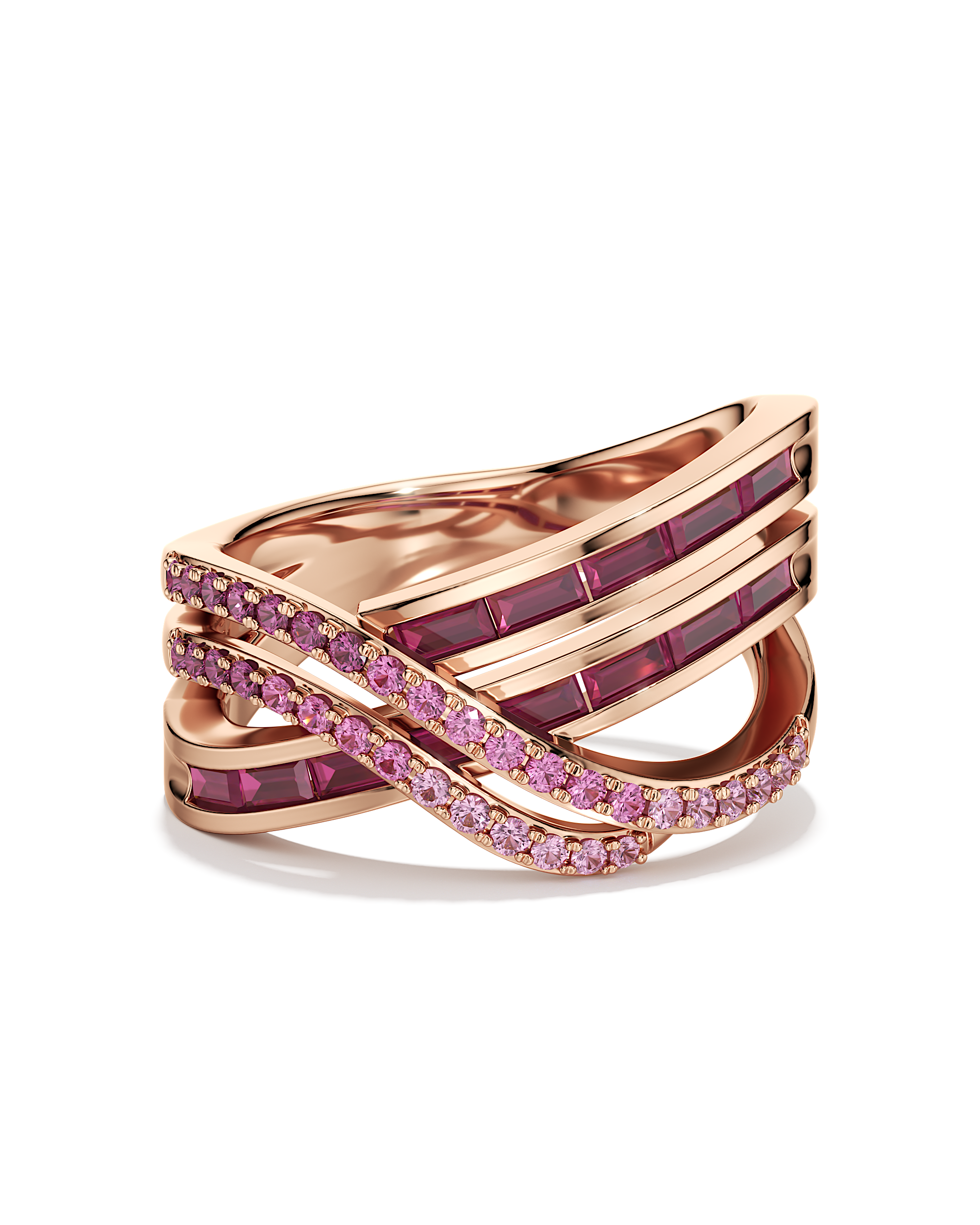 Crisscross Ombre Ring