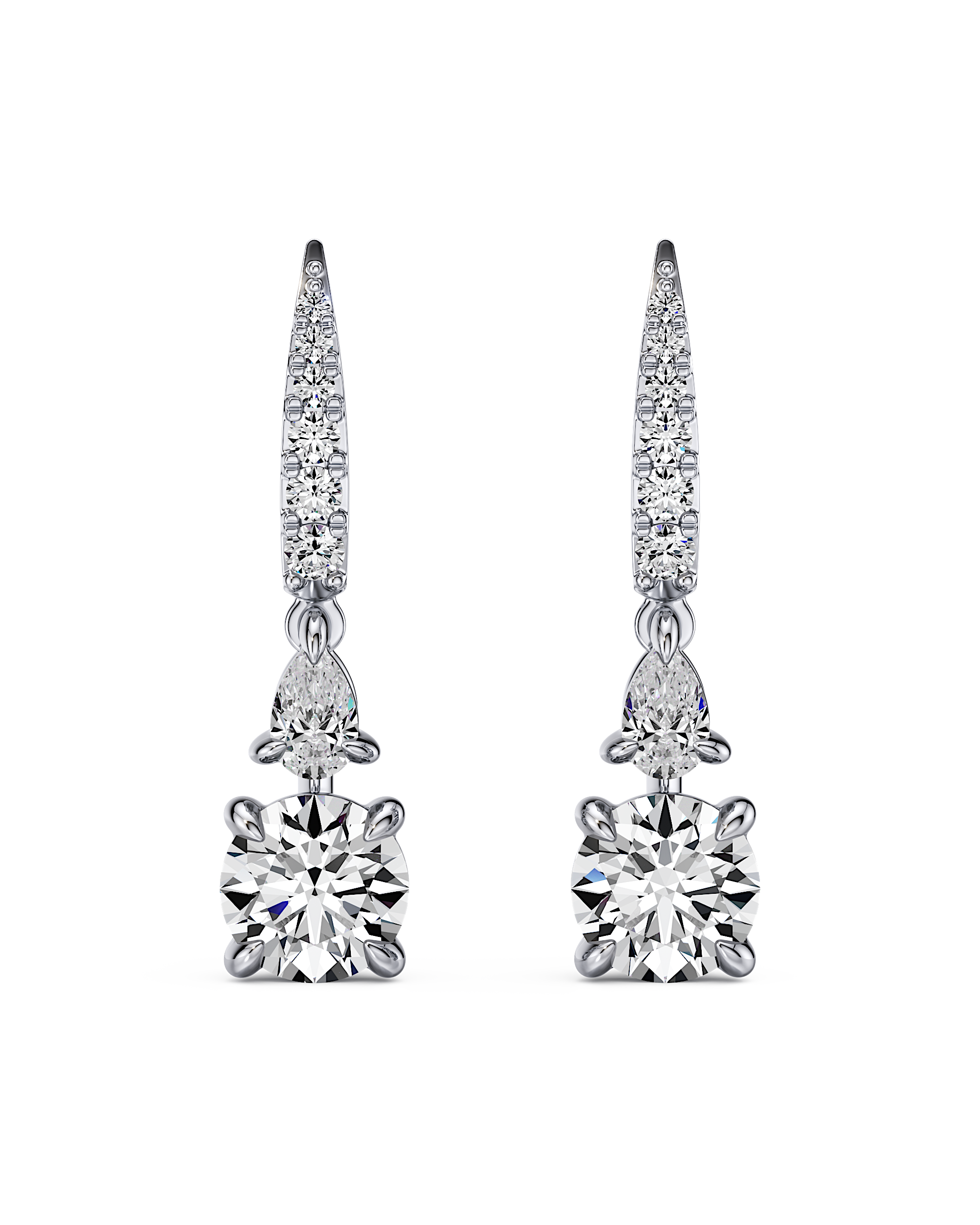 Unfolding Plans Drop Earrings