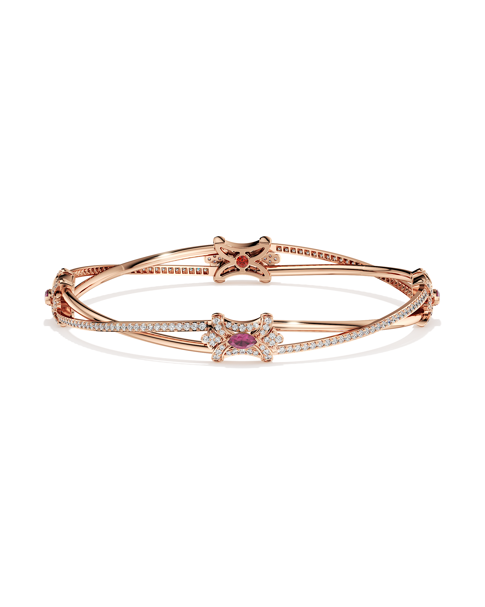 Caught in the Sparkle Round Bangle