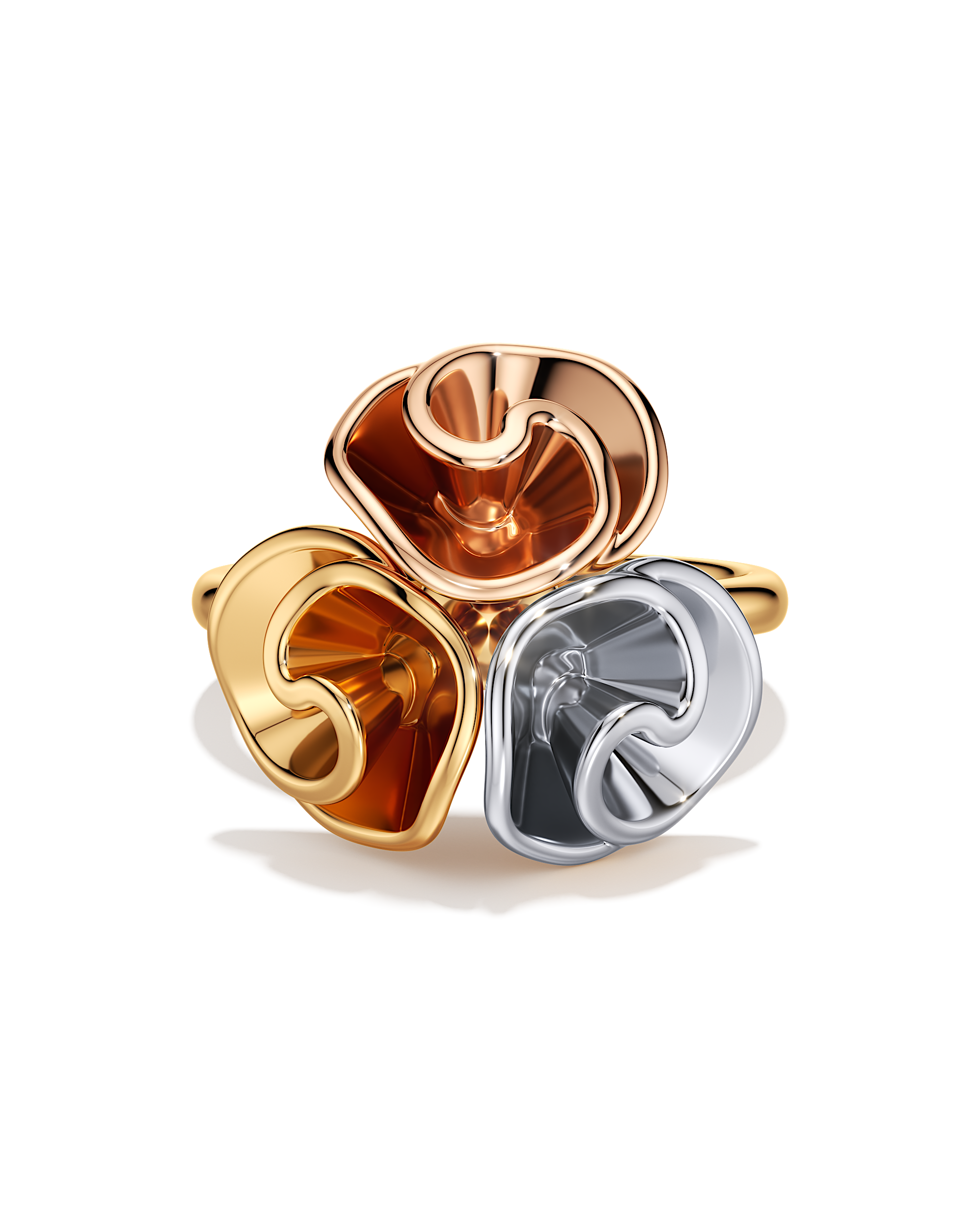 Triple Bloom Ring