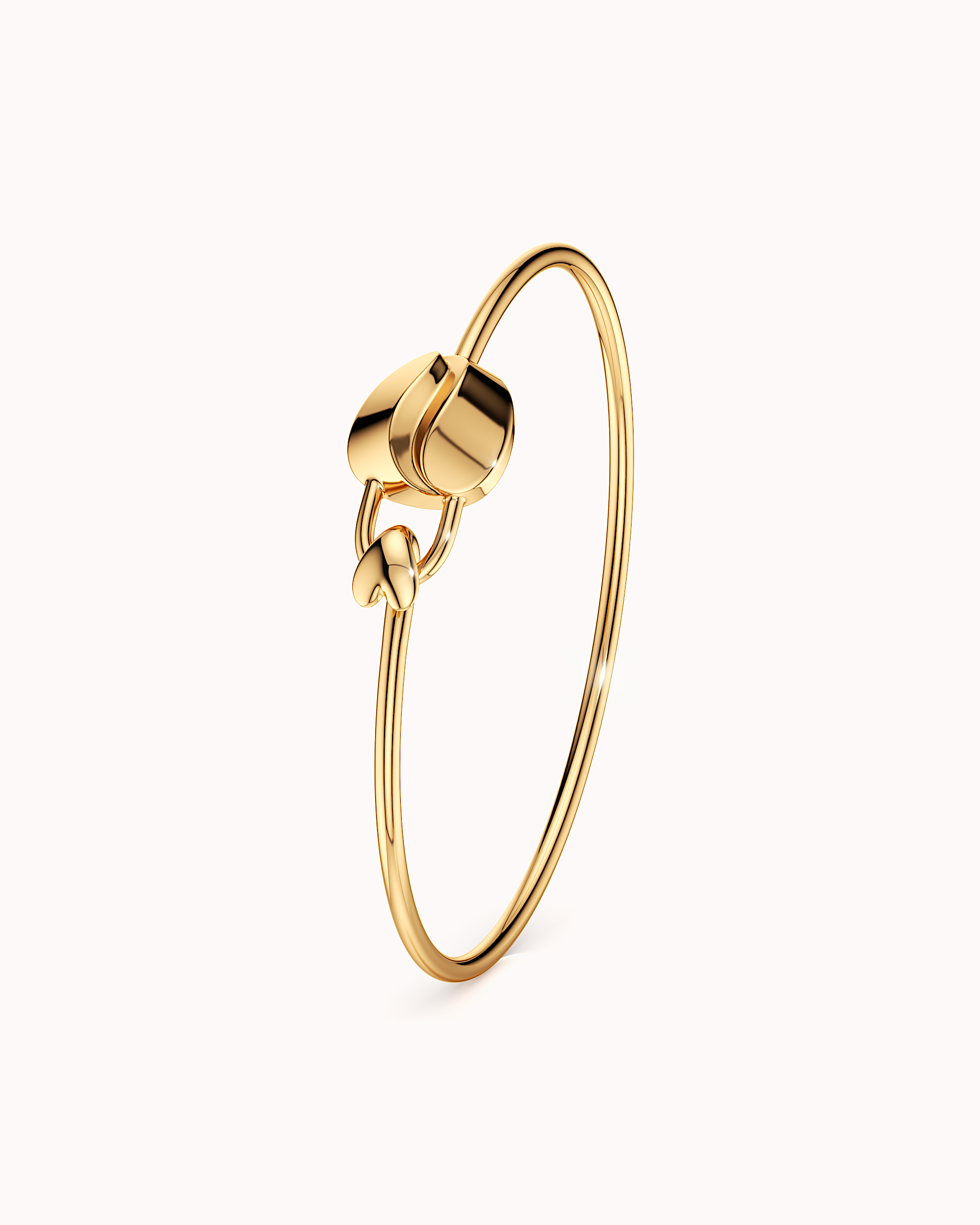 Love Coded Oval Bangle