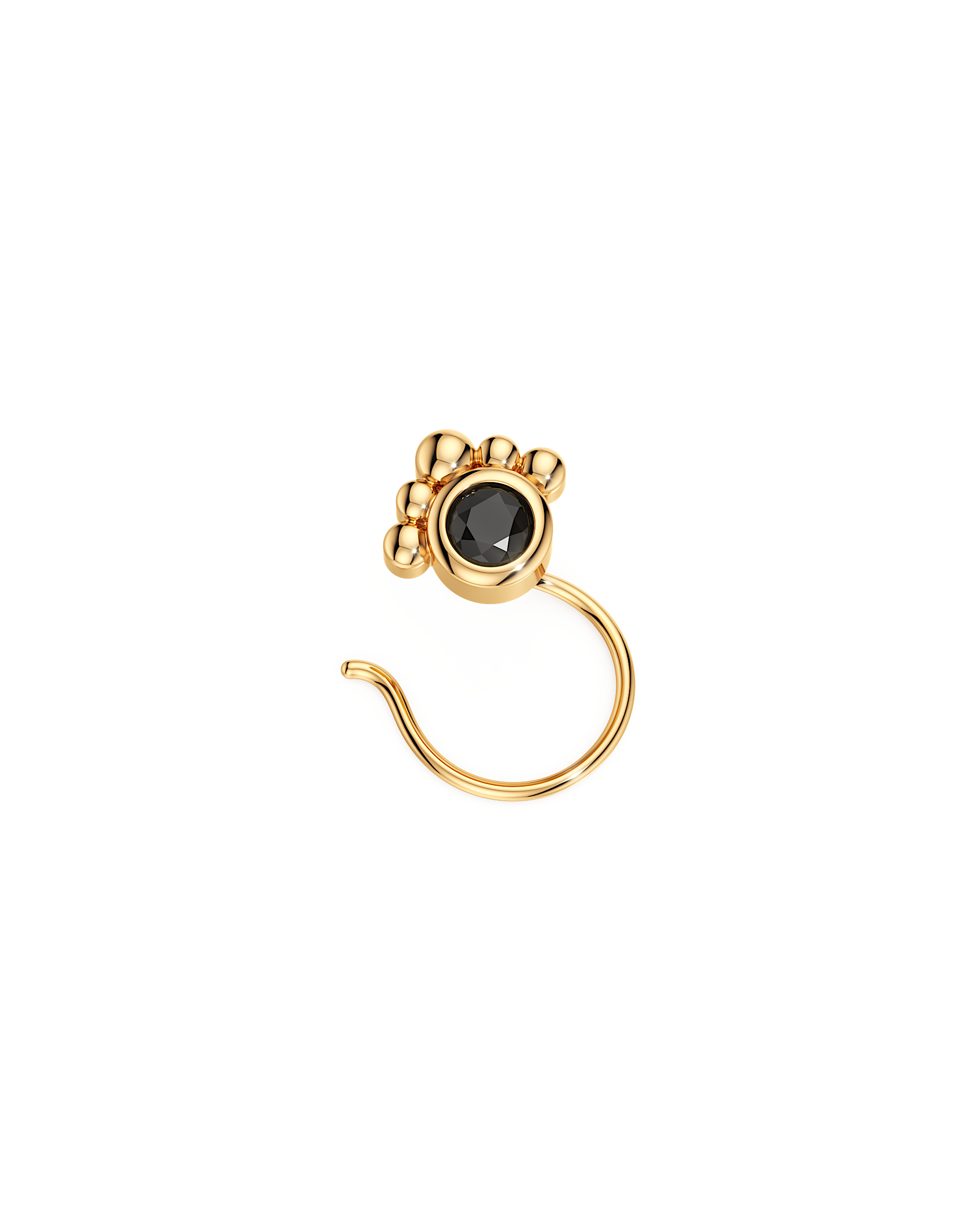 The Fearless Dot Nose Pin