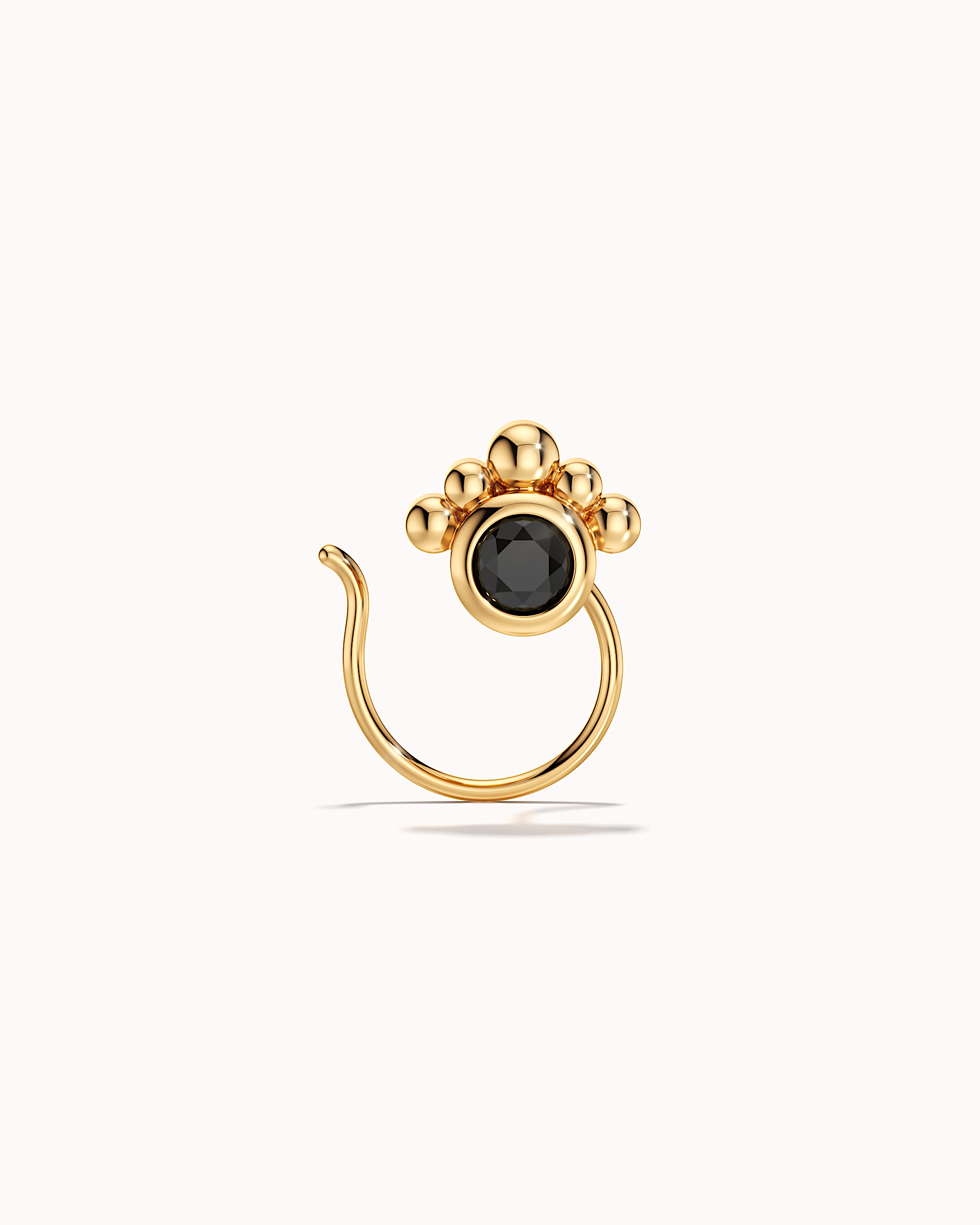 The Fearless Dot Nose Pin